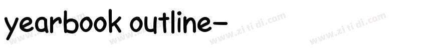 yearbook outline字体转换 yearbook outline字体转换